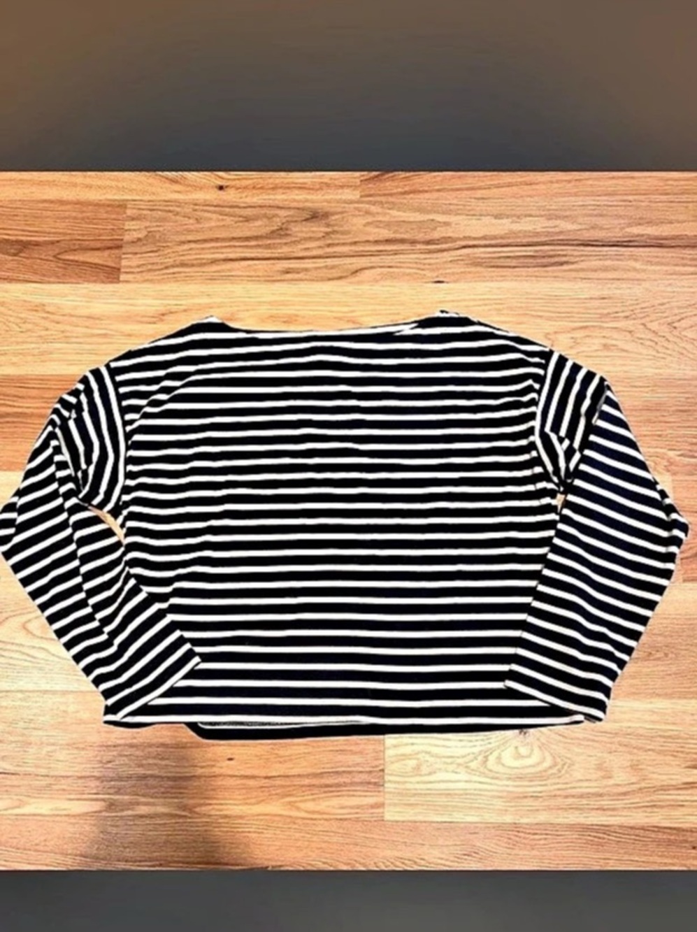 Lauren Ralph Lauren Striped Jersey Boatneck Top Blue & White Size Large